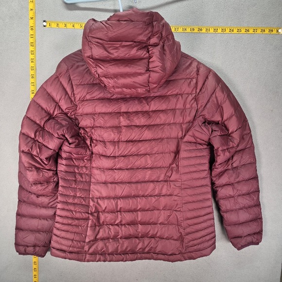 Patagonia Jacket Womens Large Red Down Sweater Hoody Hooded Puffer STY84711 - Picture 7 of 13